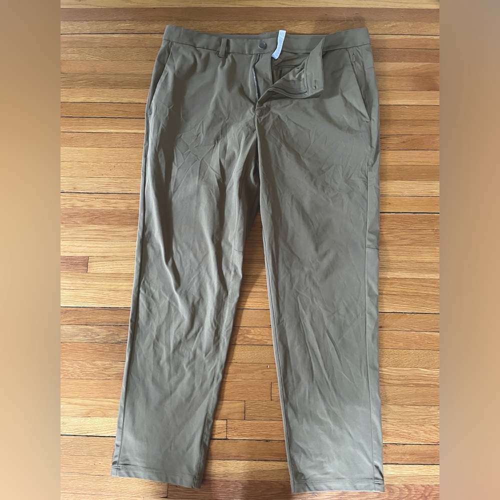 CRZ Yoga Men’s All Day Comfort Golf Pants, color Artifact Brown.